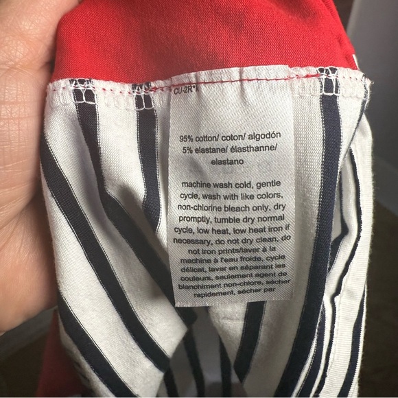 Tommy Hilfiger Small Petite Striped Tee Shirt Dress Americana LOGO NWT - Picture 7 of 10